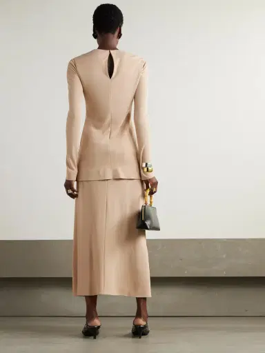 Jil Sander Layered Crepe Maxi Dress | Thumbnail 3 Jil Sander Layered Crepe Maxi Dress | Thumbnail 3