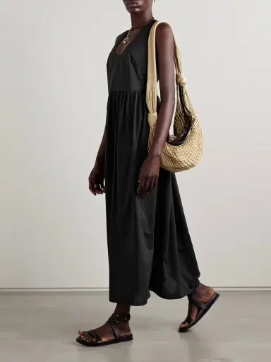 Matteau Gathered Organic Cotton-poplin Midi Dress | Thumbnail 2 Matteau Gathered Organic Cotton-poplin Midi Dress | Thumbnail 2