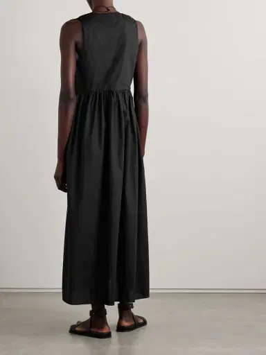 Matteau Gathered Organic Cotton-poplin Midi Dress | Thumbnail 3 Matteau Gathered Organic Cotton-poplin Midi Dress | Thumbnail 3