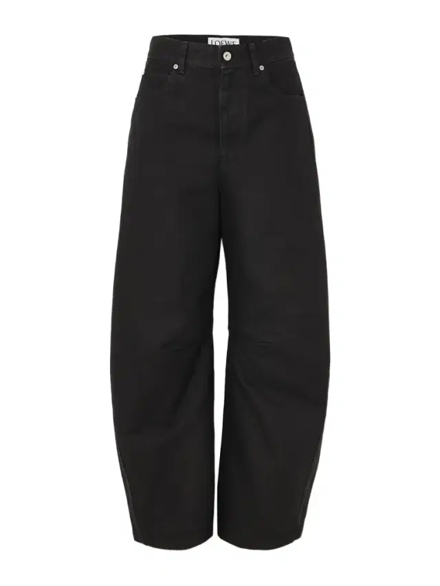 High-rise Barrel-leg Jeans