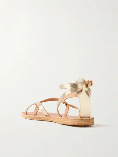 Ancient Greek Sandals Tomi Metallic Leather Sandals | Thumbnail 3