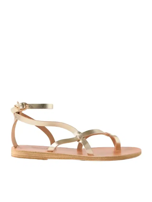 Tomi Metallic Leather Sandals