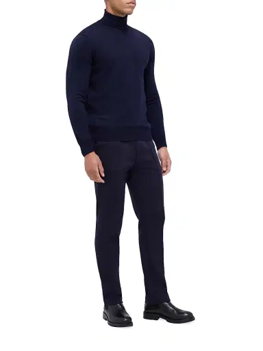Bugatchi Men's Sawyer Turtleneck Sweater - Navy - Size XXL | Thumbnail 2 Bugatchi Men's Sawyer Turtleneck Sweater - Navy - Size XXL | Thumbnail 2