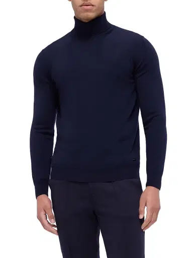 Bugatchi Men's Sawyer Turtleneck Sweater - Navy - Size XXL | Thumbnail 3 Bugatchi Men's Sawyer Turtleneck Sweater - Navy - Size XXL | Thumbnail 3