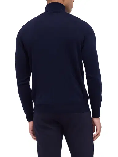 Bugatchi Men's Sawyer Turtleneck Sweater - Navy - Size XXL | Thumbnail 5 Bugatchi Men's Sawyer Turtleneck Sweater - Navy - Size XXL | Thumbnail 5