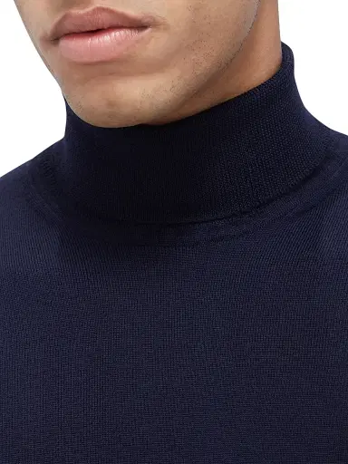Bugatchi Men's Sawyer Turtleneck Sweater - Navy - Size XXL | Thumbnail 6 Bugatchi Men's Sawyer Turtleneck Sweater - Navy - Size XXL | Thumbnail 6