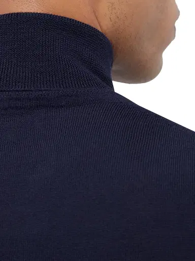 Bugatchi Men's Sawyer Turtleneck Sweater - Navy - Size XXL | Thumbnail 7 Bugatchi Men's Sawyer Turtleneck Sweater - Navy - Size XXL | Thumbnail 7