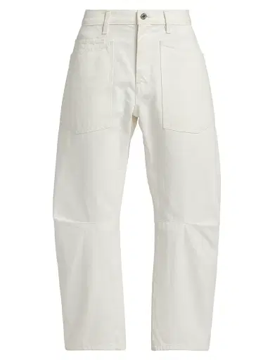 Nili Lotan Women's Shon Barrel Jeans - Cream - Size 32 | Thumbnail 1