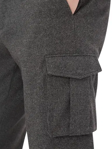 Bugatchi Men's Cargo Slim-Fit Pants - Zinc - Size 42 | Thumbnail 5