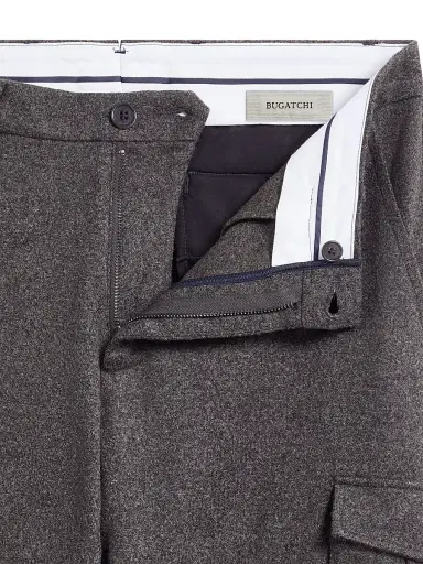 Bugatchi Men's Cargo Slim-Fit Pants - Zinc - Size 42 | Thumbnail 7