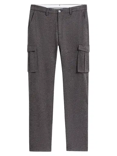 Bugatchi Men's Cargo Slim-Fit Pants - Zinc - Size 42 | Thumbnail 1