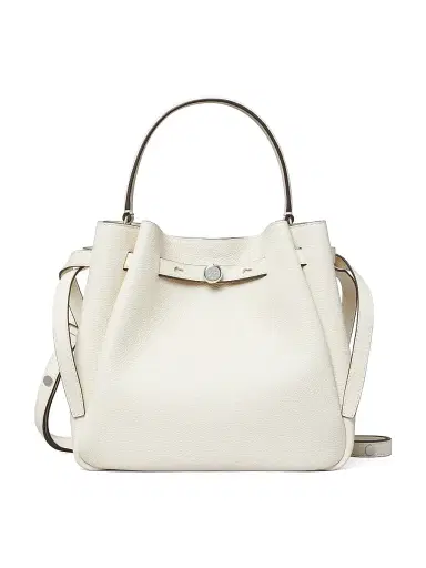 Tory Burch Women's Romy Pebbled Leather Bucket Bag | Thumbnail 1 Tory Burch Women's Romy Pebbled Leather Bucket Bag | Thumbnail 1