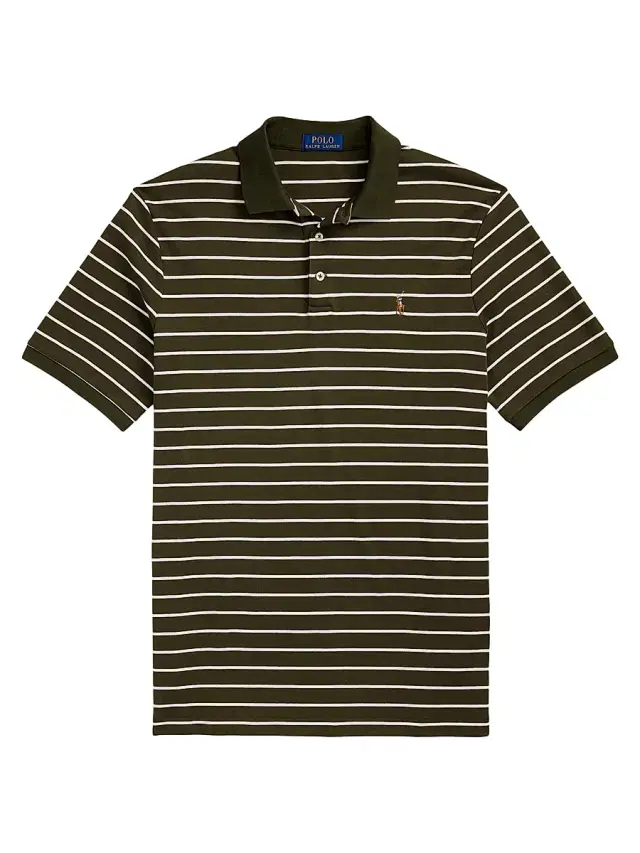 Polo Ralph Lauren Men's Classic-Fit Soft Cotton Polo Shirt - Armadillo White