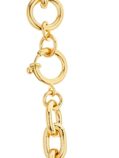 Foundrae Women's Resilience 18K Yellow Gold & 0.13 TCW Diamond Oversized Mixed Chain Necklace - Yellow Gold | Thumbnail 5 Foundrae Women's Resilience 18K Yellow Gold & 0.13 TCW Diamond Oversized Mixed Chain Necklace - Yellow Gold | Thumbnail 5