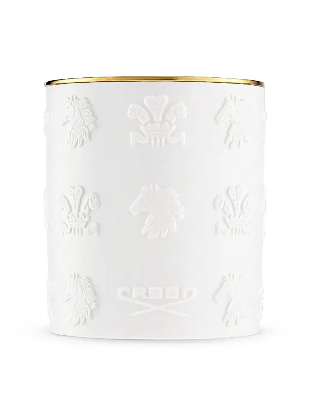 Saks Fifth Avenue Silver Mountain Water Porcelain Candle