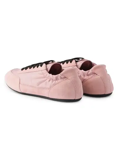Prada Women's Collapse Re-Nylon and Suede Sneakers - Pink | Thumbnail 3 Prada Women's Collapse Re-Nylon and Suede Sneakers - Pink | Thumbnail 3