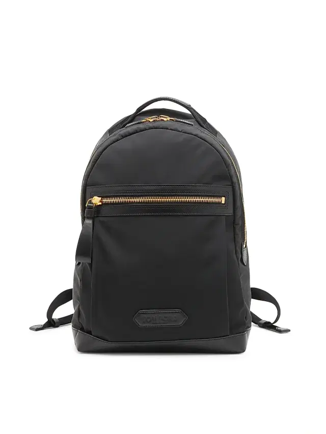 TOM FORD Men's Nylon & Leather Backpack - Black
