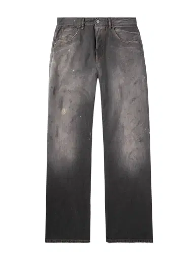 Acne Studios Straight-Leg Distressed Paint-Splattered Jeans - Men | Thumbnail 1
