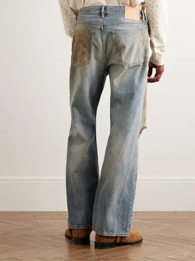 Acne Studios Straight-Leg Distressed Jeans - Men | Thumbnail 4