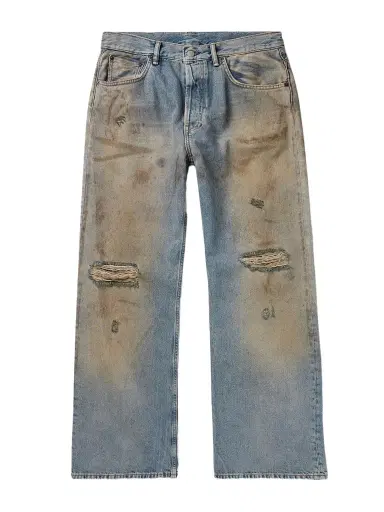 Acne Studios Straight-Leg Distressed Jeans - Men | Thumbnail 1