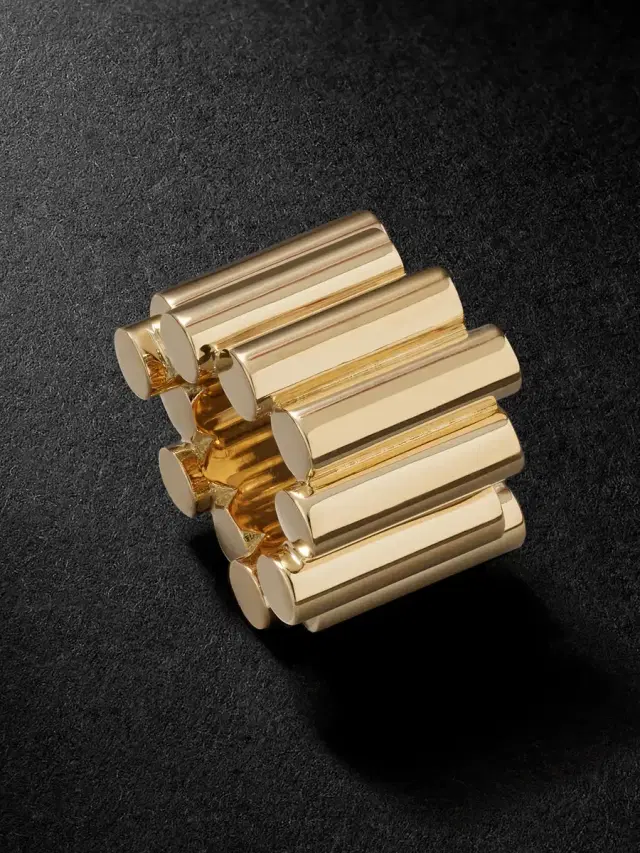 Edge 18-Karat Gold Pendant - Men