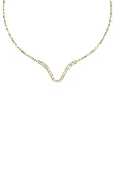 Melissa Kaye Clara Curved Pendant Necklace | Thumbnail 1