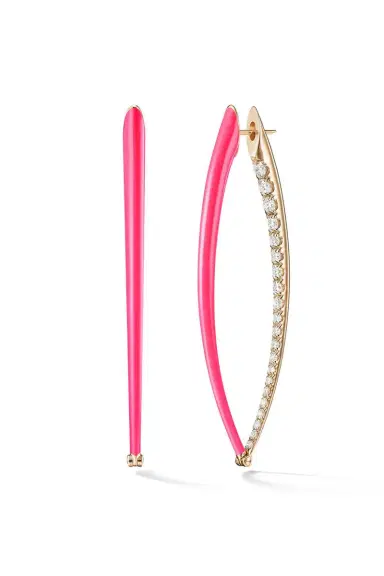Melissa Kaye Neon Pink Lola Earcuff | Thumbnail 1