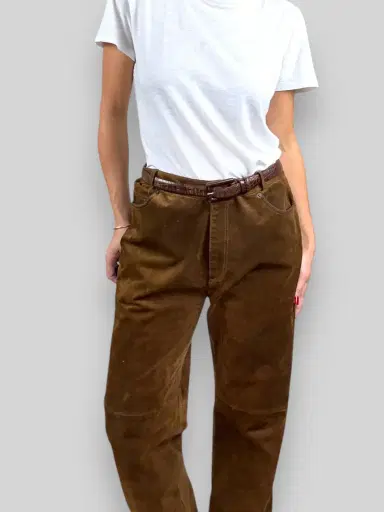 Jen Wonders Studio Suede Pants | Thumbnail 4 Jen Wonders Studio Suede Pants | Thumbnail 4