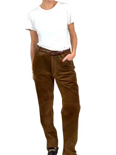 Jen Wonders Studio Suede Pants | Thumbnail 1 Jen Wonders Studio Suede Pants | Thumbnail 1
