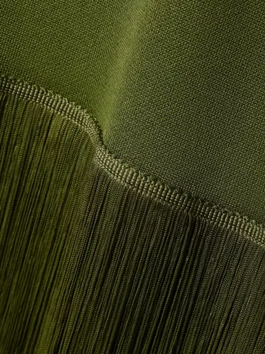 Altuzarra Cash Fringed Stretch-knit Turtleneck Midi Dress | Thumbnail 4 Altuzarra Cash Fringed Stretch-knit Turtleneck Midi Dress | Thumbnail 4