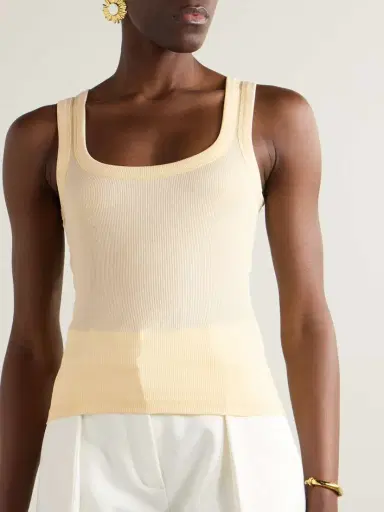 Jacquemus Ribbed Cotton-jersey Tank | Thumbnail 3