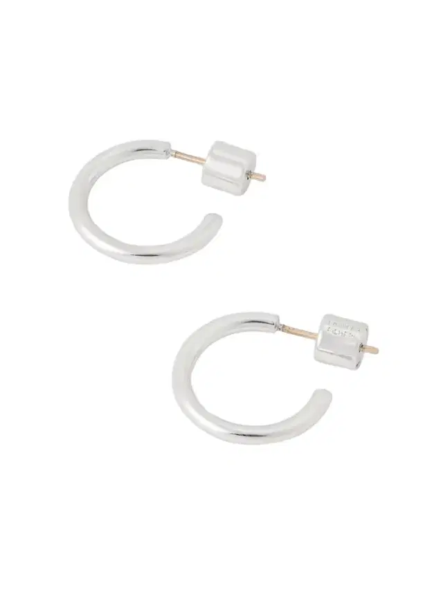 Thread Huggies Silver-plated Hoop Earrings