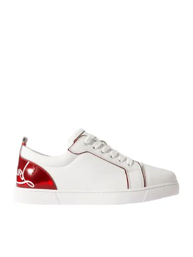 Fun Vieira Printed Leather Sneakers