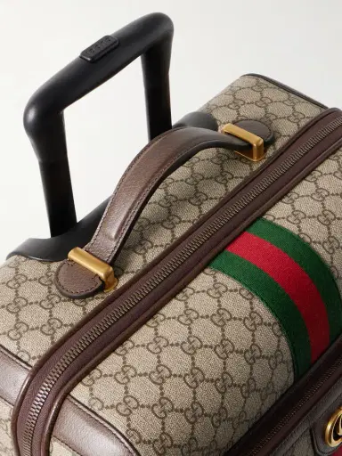 Gucci Savoy Leather-trimmed Printed Coated-canvas Suitcase | Thumbnail 4 Gucci Savoy Leather-trimmed Printed Coated-canvas Suitcase | Thumbnail 4