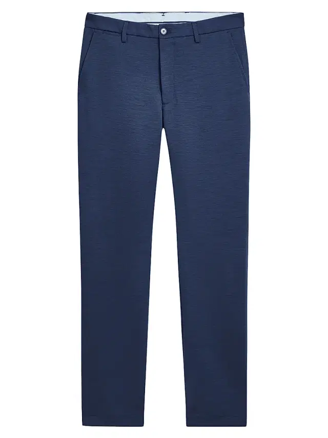 Bugatchi Men's Chino Slim-Fit Pants - Cobalt