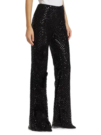 Alberta Ferretti Women's Sequined Party Pants | Thumbnail 4
