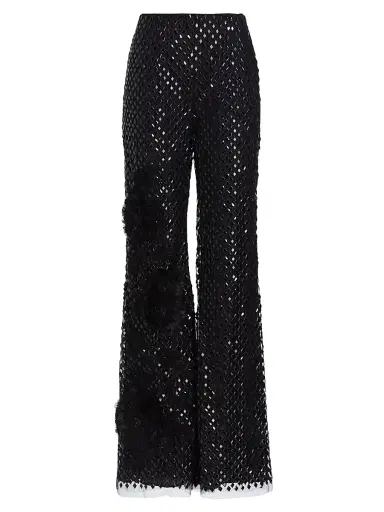 Alberta Ferretti Women's Sequined Party Pants | Thumbnail 1