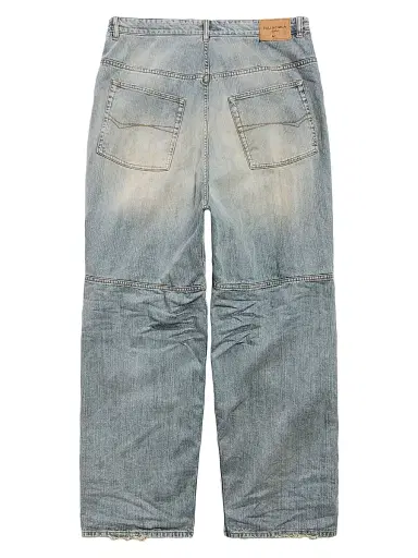 Balenciaga Men's George V Baggy Pants - Light Blue | Thumbnail 2 Balenciaga Men's George V Baggy Pants - Light Blue | Thumbnail 2