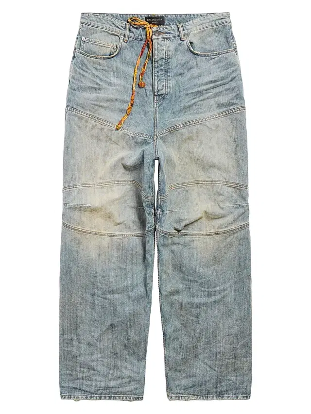 Balenciaga Men's  George V Baggy Pants - Light Blue