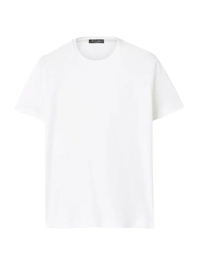 Men's Silk-Blend Tee - Optical White