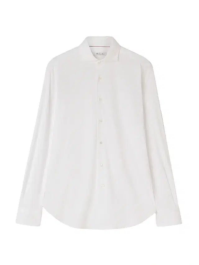 Men's Solid Cotton Button-Front Shirt - White Men's Solid Cotton Button-Front Shirt - White