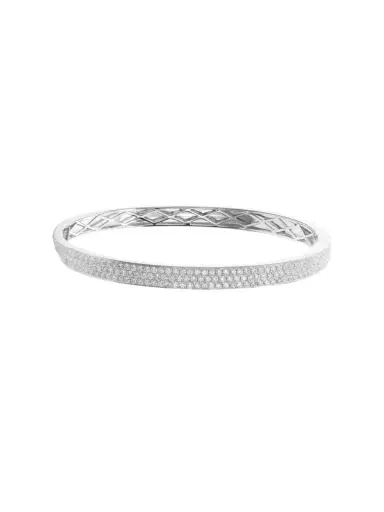 Wish Fine Jewelry 1.08ct Diamond 18K Gold Pave Bangle Bracelet | Thumbnail 2 Wish Fine Jewelry 1.08ct Diamond 18K Gold Pave Bangle Bracelet | Thumbnail 2