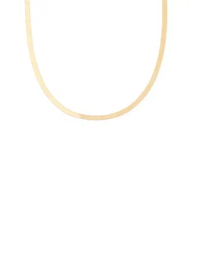 Wish Fine Jewelry 14K Gold Herringbone Chain Necklace | Thumbnail 1