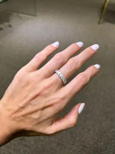 Wish Fine Jewelry 4.65ct Diamond 18K Gold Eternity Ring | Thumbnail 2