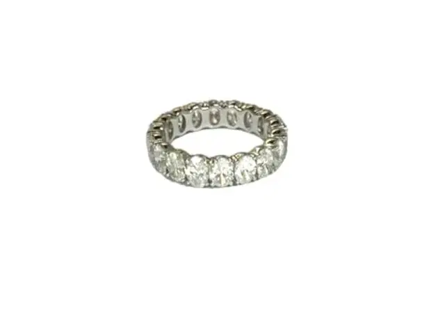 Wish Fine Jewelry 4.65ct Diamond 18K Gold Eternity Ring
