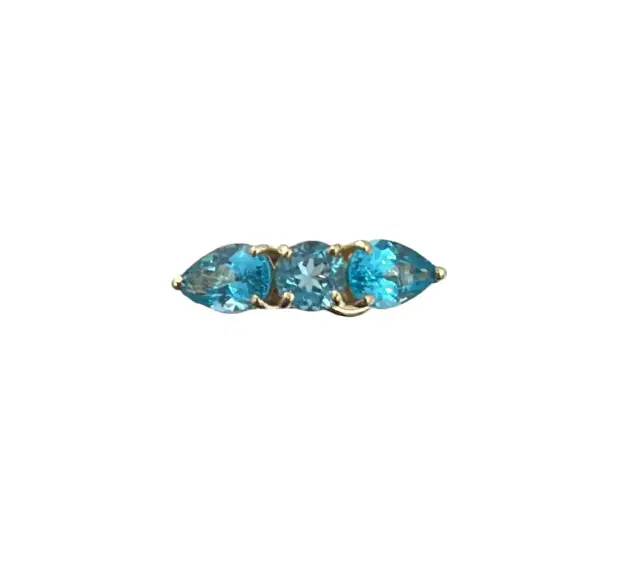 Wish Fine Jewelry Apatite 18K Gold Three Stones Earcuff