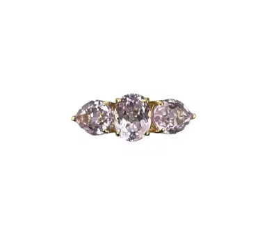 Wish Fine Jewelry Kunzite 18K Gold Three Stones Earcuff | Thumbnail 2 Wish Fine Jewelry Kunzite 18K Gold Three Stones Earcuff | Thumbnail 2