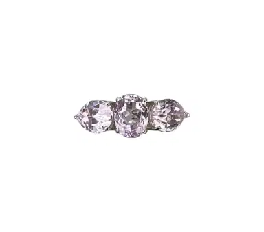 Wish Fine Jewelry Kunzite 18K Gold Three Stones Earcuff | Thumbnail 1 Wish Fine Jewelry Kunzite 18K Gold Three Stones Earcuff | Thumbnail 1