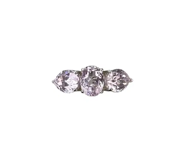 Wish Fine Jewelry Kunzite 18K Gold Three Stones Earcuff