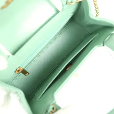 Chanel Chanel Small Kelly Shopper Light Green Shiny Aged Calfskin Brushed Gold Hardware | Thumbnail 8 Chanel Chanel Small Kelly Shopper Light Green Shiny Aged Calfskin Brushed Gold Hardware | Thumbnail 8